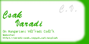 csak varadi business card